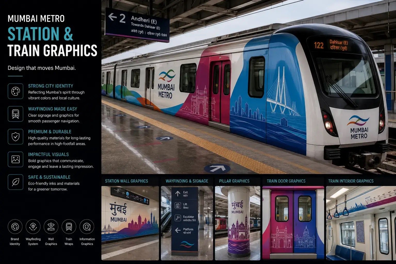 Maha Mumbai Metro Graphics